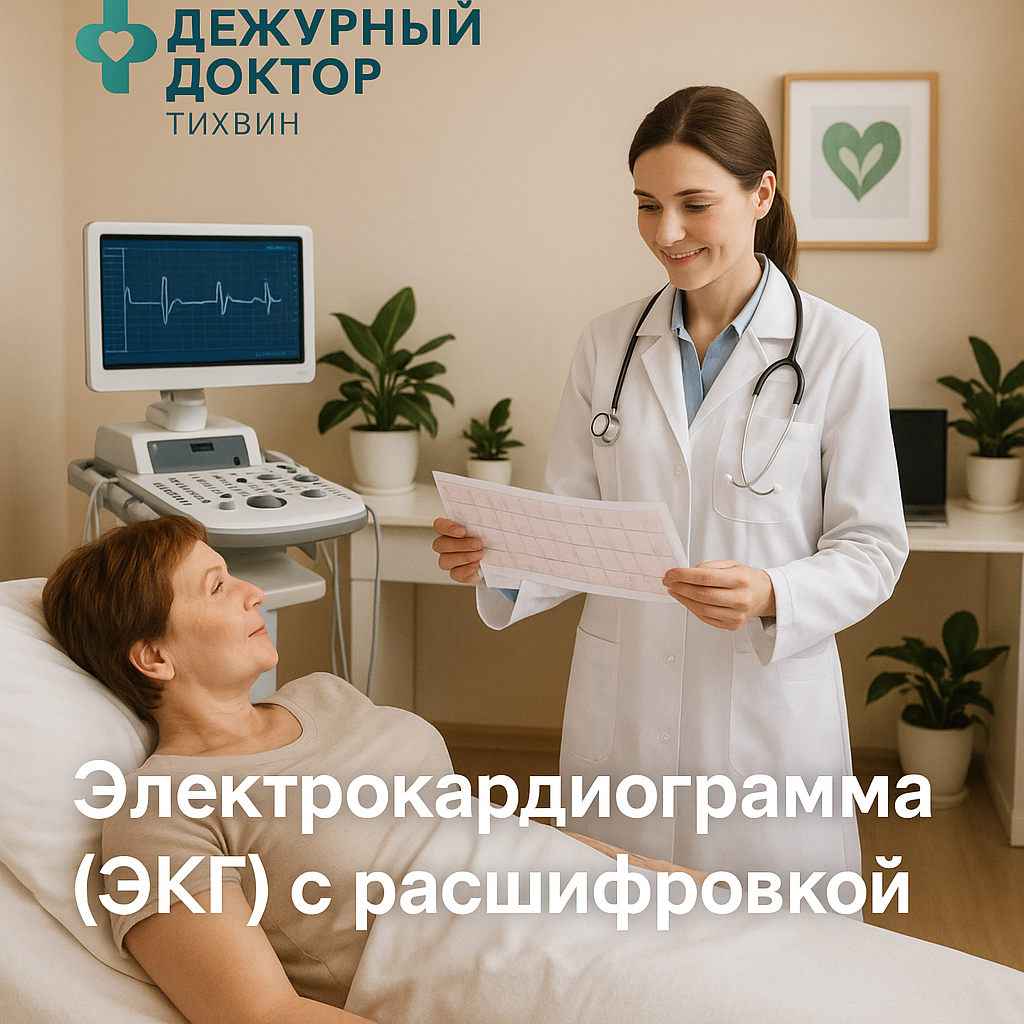 Электрокардиограмма (ЭКГ) с расшифровкой